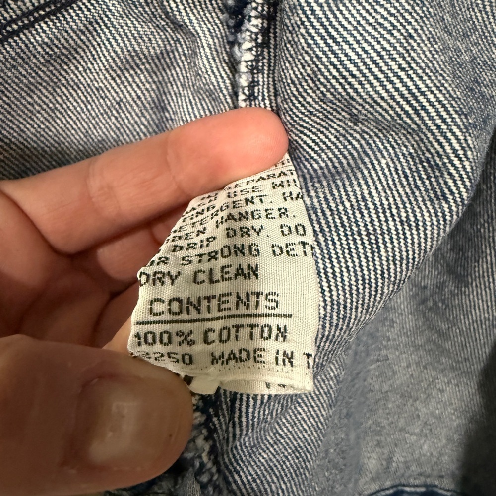 VTG brand tag missing Denim Women's Pleated Snap Front Jacket Western Cottage - Picture 6 of 8